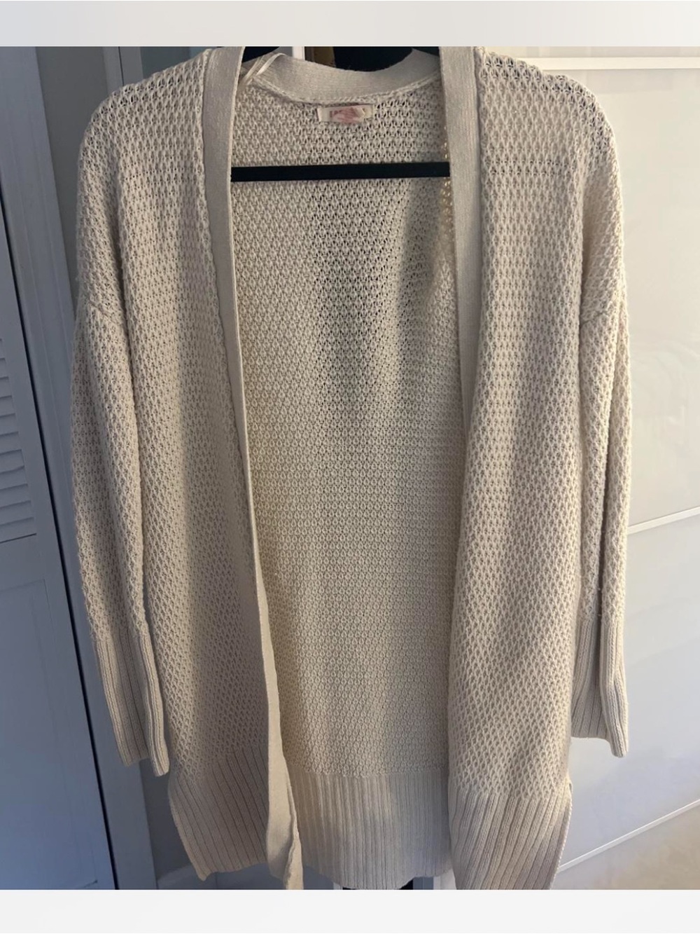 For thee Cream sweater cardigan